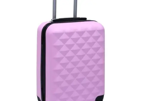 Valiză cu carcasă rigidă, roz, ABS - 1/5