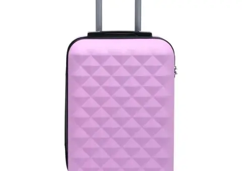 Valiză cu carcasă rigidă, roz, ABS - 2/5