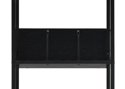 Etajeră cărți 2 rafturi, negru, 52x28x59 cm, lemn prelucrat - 3/5