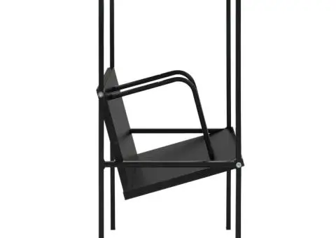 Etajeră cărți 2 rafturi, negru, 52x28x59 cm, lemn prelucrat - 4/5