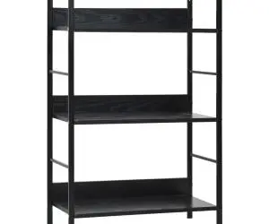 vidaXL Etajeră cărți 3 rafturi, negru, 60x27,6x90,5 cm, lemn prelucrat