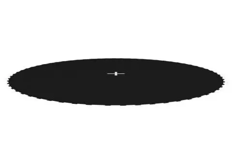 Podea din țesătură pentru trambulină rotundă de 3,66 m, negru - 2/5