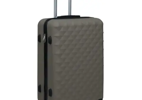 Valiză cu carcasă rigidă, antracit, ABS - 1/5