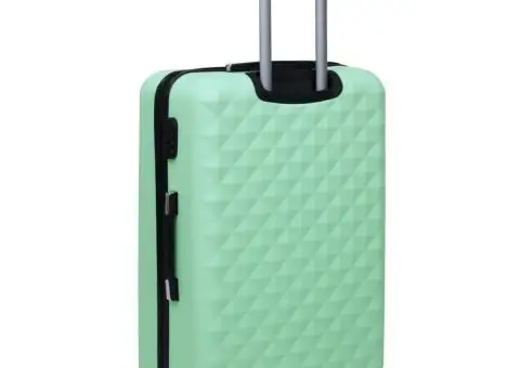 Valiză cu carcasă rigidă, verde mentă, ABS - 4/5