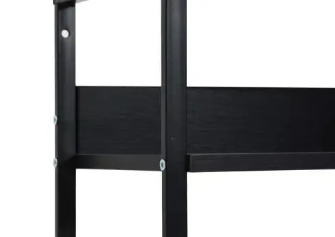 Etajeră cărți 5 rafturi, negru, 60x27,6x158,5 cm lemn prelucrat - 5/5