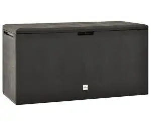 vidaXL Ladă de depozitare pentru grădină, antracit, 114 x 47 x 60 cm