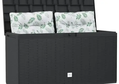 Ladă de depozitare pentru grădină, antracit, 114 x 47 x 60 cm - 3/5