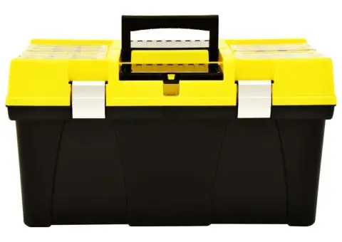 Cutie de scule, galben, 595x337x316 mm, plastic - 2/5
