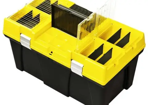 Cutie de scule, galben, 595x337x316 mm, plastic - 3/5