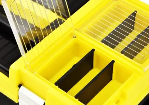 Cutie de scule, galben, 595x337x316 mm, plastic - 4/5