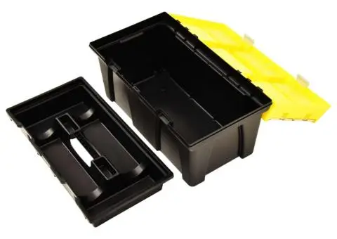 Cutie de scule, galben, 595x337x316 mm, plastic - 5/5
