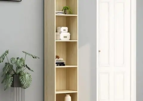 Bibliotecă, stejar sonoma, 40x30x189 cm, lemn prelucrat - 1/5