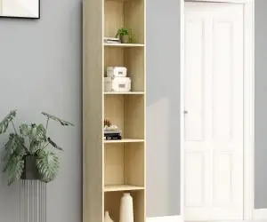 vidaXL Bibliotecă, stejar sonoma, 40x30x189 cm, lemn prelucrat