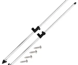 Stâlpi de susținere parasolar barcă Bimini, 2 buc., aluminiu