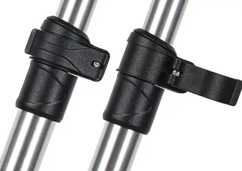 Stâlpi de susținere parasolar barcă Bimini, 2 buc., aluminiu - 5/5