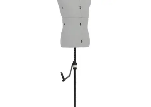 Manechin croitorie reglabil bărbați, gri, dimensiune 37-45 - 1/5