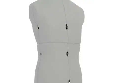 Manechin croitorie reglabil bărbați, gri, dimensiune 37-45 - 4/5