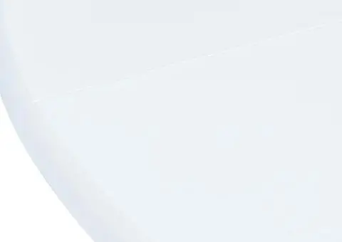 Masă de bucătărie, alb, 106 cm, lemn masiv de hevea - 3/5