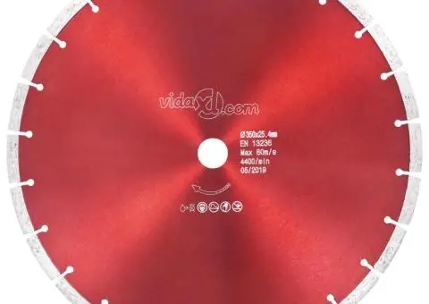 Disc diamantat de tăiere, oțel, 350 mm - 1/4