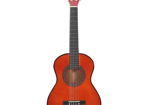 Chitară clasică începători și copii, 1/2 34", lemn de tei - 3/5