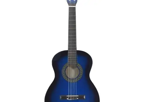 Chitară clasică pentru începători și copii, albastru, 3/4 36" - 3/5