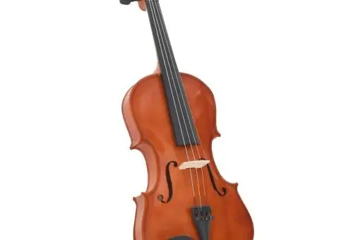 Set complet vioară cu arcuș și suport bărbie, natural 4/4 - 2/5