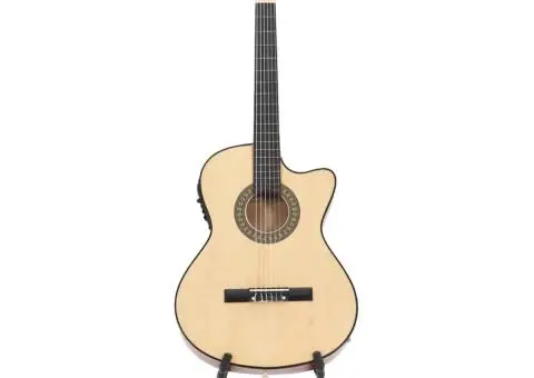 Set chitară acustică occidentală 12 piese 6 corzi cu egalizator - 5/5