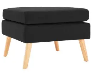 vidaXL Taburet, negru, material textil