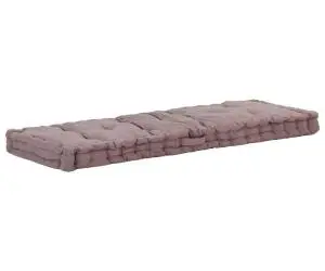 vidaXL Pernă podea canapea din paleți, gri taupe, 120x40x7 cm, bumbac