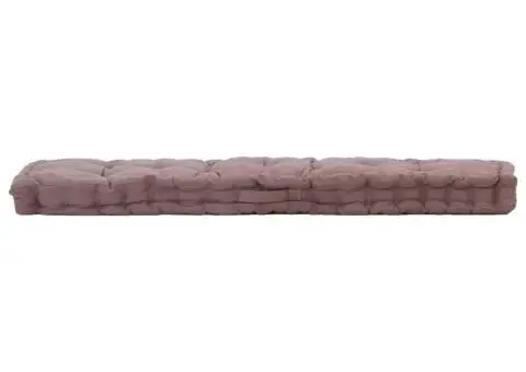 Pernă podea canapea din paleți, gri taupe, 120x40x7 cm, bumbac - 2/5