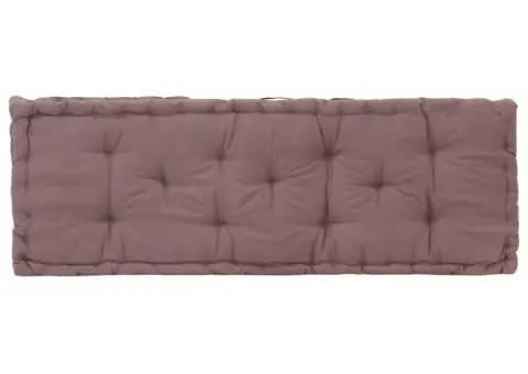 Pernă podea canapea din paleți, gri taupe, 120x40x7 cm, bumbac - 4/5