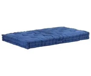 vidaXL Pernă podea canapea din paleți, bleu, 120 x 80 x 10 cm, bumbac