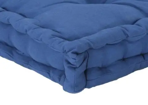 Pernă podea canapea din paleți, bleu, 120 x 80 x 10 cm, bumbac - 5/5