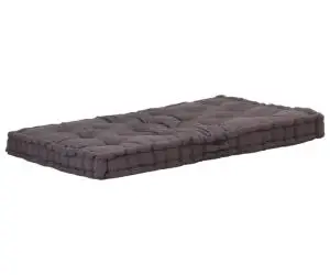 vidaXL Pernă podea canapea din paleți, 120x80x10, antracit, bumbac