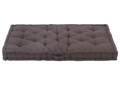 Pernă podea canapea din paleți, 120x80x10, antracit, bumbac - 3/5