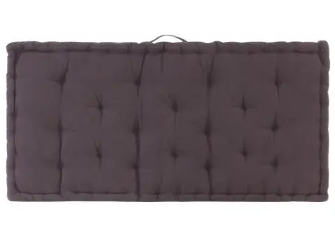 Pernă podea canapea din paleți, 120x80x10, antracit, bumbac - 4/5