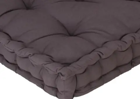 Pernă podea canapea din paleți, 120x80x10, antracit, bumbac - 5/5