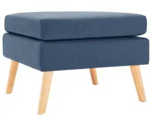 vidaXL Taburet, albastru, material textil
