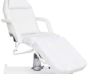 vidaXL Masă de masaj, alb, 180x62x(87-112) cm