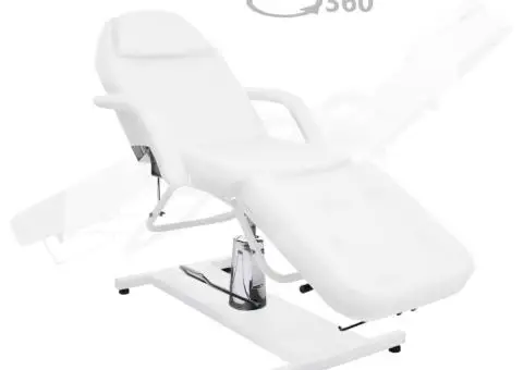 Masă de masaj, alb, 180x62x(87-112) cm - 2/5