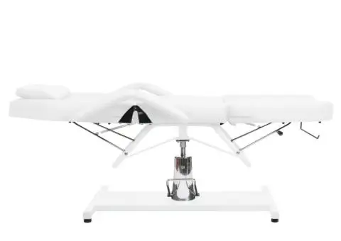 Masă de masaj, alb, 180x62x(87-112) cm - 4/5