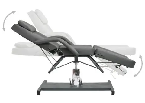 Masă de masaj, gri, 180x62x(87-112) cm - 3/5