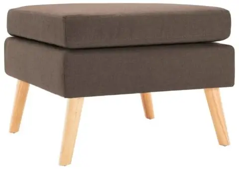 Taburet, maro, material textil - 1/5