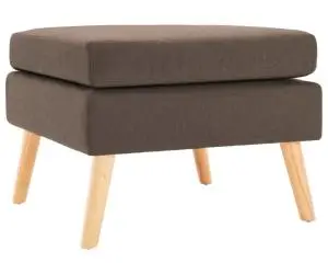 vidaXL Taburet, maro, material textil