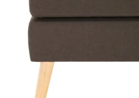 Taburet, maro, material textil - 4/5