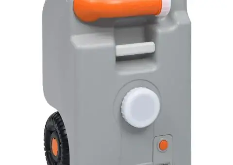 Rezervor de apă cu roți pentru camping, gri, 25 L - 1/5