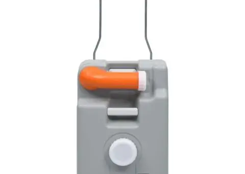 Rezervor de apă cu roți pentru camping, gri, 25 L - 4/5