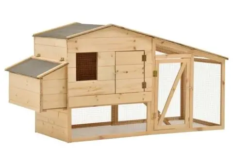 Coteț pentru păsări, 178 x 67 x 92 cm, lemn masiv de pin - 1/5