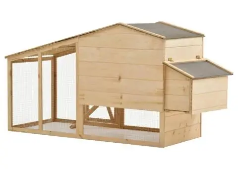 Coteț pentru păsări, 178 x 67 x 92 cm, lemn masiv de pin - 4/5