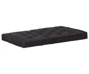 vidaXL Pernă podea canapea din paleți, negru, 120 x 80 x 10 cm bumbac